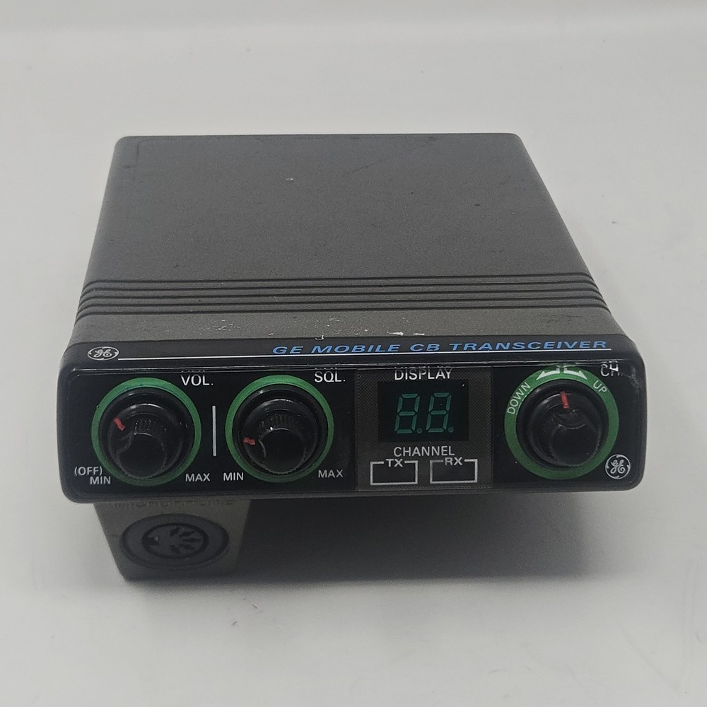Vintage GE Mobile CB Transceiver Model 3-5809C 40 Channel Radio FOR PARTS ONLY